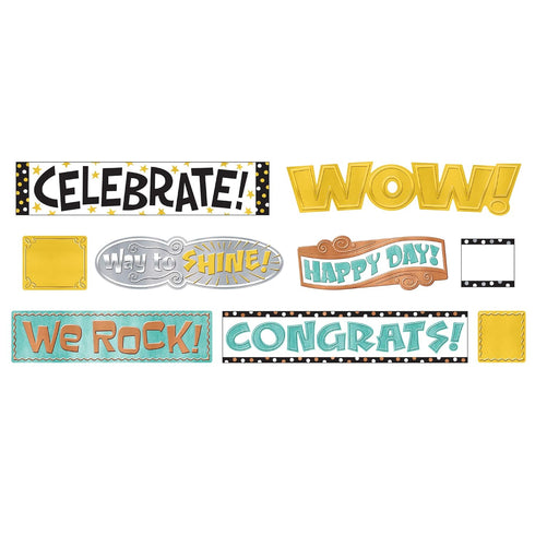 Classroom Decor, Trend I Love Metal Wipe-Off Celebration Signs Mini Bulletin Board Set