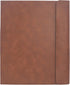Binder Portfolio Organizer Case with 3-Ring Binder, Padfolio, Clipboard, Color File Folders (Brown, Standard)