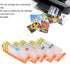 Empty Refillable Printer Ink Cartridge with Permanent Chip for PIXMA TS702 TR7520 TR8520 TR8620 Printers