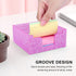 Rouidr Acrylic Sticky Note Holder - Glitter Memo Pad Dispenser, 3.94 x 3.94 Inch for Home & Office
