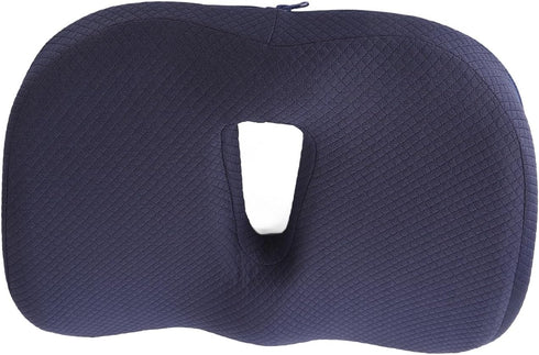 KunEchevyr Orthopedic Donut Pillow, Memory Foam Donut Seat Cushion with Ring Design and Front Groove for Pressure