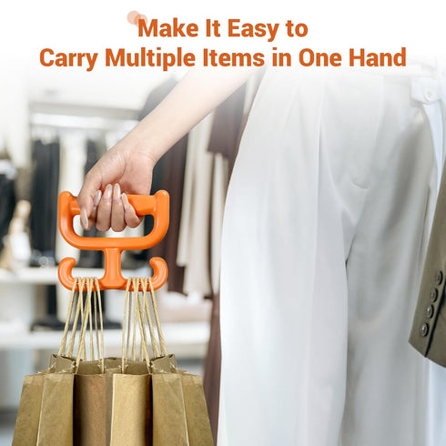 100lbs 4 Pack, Grocery Bag Holder Carrier Handle for Plastic Bags Shopping Bags, Each Holds Multi Purpose Heavy Duty