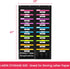 Godery Heavy Duty Storage Pocket Chart for Classroom and Office, Clear Storage Pocket Chart for Files