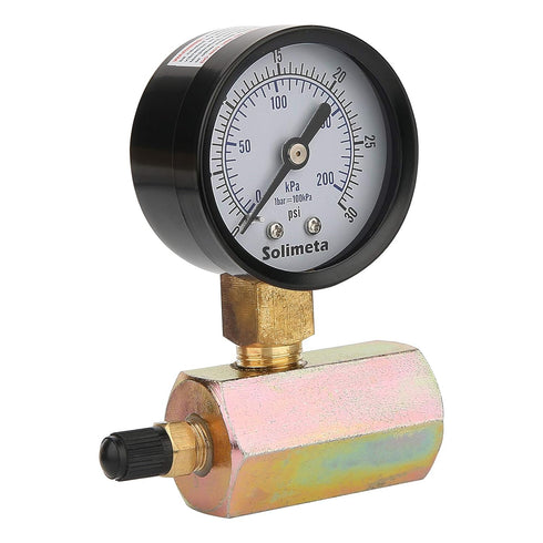 Solimeta 2" Economical Gas Test Pressure Gauge,0-30 PSI