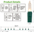 150 Count 29 120V Christmas Lights, FT Christmas Mini String Lights, Green Wire Fairy Light, UL Certified Connectable