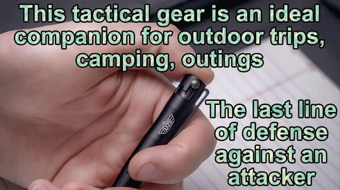 UZI Tactical Bolt Action Pen, Ultra Durable Aircraft Aluminum Ballpoint Writing Tactical Pen in Gun Metal