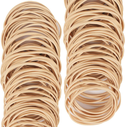 Rubber Bands Size 33, Approximately 220 pcs Light Brown Elastic Rubber Bands for Office Supply