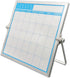 Magnetic Dry Erase Board Calendar, Easy to Clean Desktop Double Side Monthly Whiteboard with Stand, 10" x 10" Portable