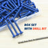 3/16" x 1-3/4" Concrete Screw Anchor, Blue Flat Head Screws for Anchoring to Masonry, Pack of 60