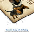 Custom Mouse Pad - Funny Sausage Dog Cute Flying Dachshund with Glasses Design Art and Joking Quotes Mousepad