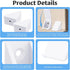 20 Cap,21x21x17mm 90 Pcs L Shape Bracket with Cover Plastic Nylon Right Angle Brackets with Screws Degree Plastic