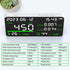 CIS 7-in-1 CO2, Air Quality Monitor, Indoor Humidity Monitor, Temperature, TVOC, HCHO, Time, Date Display Desktop Air