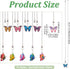 10pcs 14" CRASPIRE Small Ceiling Fan Pull Chain Extender Small Butterfly Charm Pendant Adjustable Decorative Extension