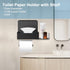 FUNLEU Toilet Paper Holder with Shelf, Self Adhesive Toilet Paper Holder with Storage, Wipe Holder for Bathroom