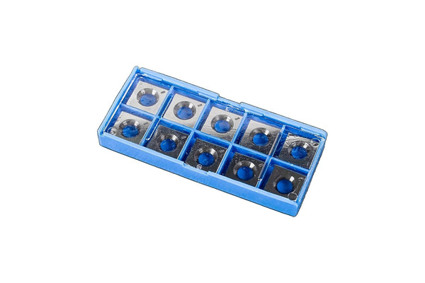 40938 14.25mm Square 2-Sided Tungsten Carbide Inserts, OEM Replacement for Cutech Spiral Cutterhead