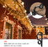 500 Marsui Pieces Christmas Light Clips Outdoor Gutter Hooks Plastic Seasonal Weatherproof Clips Holiday Fence Hooks