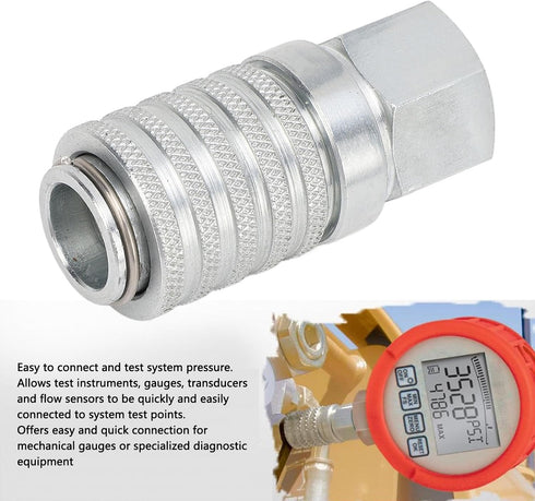 YDuupxe PD242 Compucheck Fitting Series PD Steel Test Port Connector Diagnostic Equipment Quick Connect Coupler