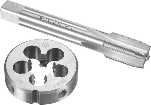 uxcell M14 x 1mm Metric Tap and Die Set, Machine Thread Screw Tap & Die Kit for Nut Screw Bolt Repair