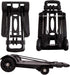 40kg 88Lbs 4 KINJOEK Folding Hand Truck Dolly, Foldable Luggage Cart for Luggage with Wheels & Bungee Cord