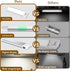 Goohoom 2000mAh 3 Dimmable Closet Counter Under Cabinet Lights with Battery Display, Rechargeable LED Motion Sensor