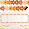 Whaline 24Pcs Groovy Retro Hippie Flower Magnetic Bulletin Board Border for Office Classroom Decor