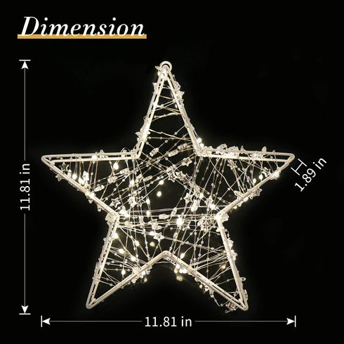 YiShine Table Lamp, Battery Operated Timer Star Shaped Light for Home Decor, Birthday Gift, Living Room Bright Light