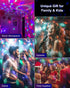 Luditek Sound Activated Party Lights with Remote DJ Lighting, Disco Ball Strobe Stage Light for Home Room Dance Parties