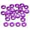 uxcell 50 Pcs M8 Finishing Countersunk Washers, Aluminum Alloy Screw Gaskets for Mechanical Accessories, Purple