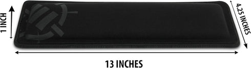 ENHANCE Compact Bluetooth Keyboard Wrist Rest Pad with Soft Memory Foam Support, Anti-Fray Stitching