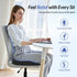 Tailbone ZIKEE Ergonomic Seat Cushion with Thigh Slope for Long Sitting, Memory Foam Office Chair Cushion for Car