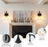 1-Light Kitchen(E26 Black Wall Light,Bathroom Wall Sconce Modern Sconce Light Indoor with Textured Glass