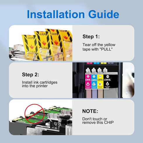 LC401XL Ink Cartridges Compatible for Brother LC 401XL Color Standard Yield for MFC-J1010DW MFC-J1170DW MFC-J1012DW (1