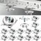MorningRo 12 Pcs Spring Steel T Bar Ceiling Clips, Drop Ceiling T Bar