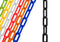 US Weight 2" x 10' Black Plastic Safety Chain, SunShield UV Resistant Technology, Made in USA