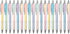 Gel Pens Medium Point 0.7mm Black Ink, Retractable Cute Pens for Smooth Writing, School Office Supplies, Pack of 18