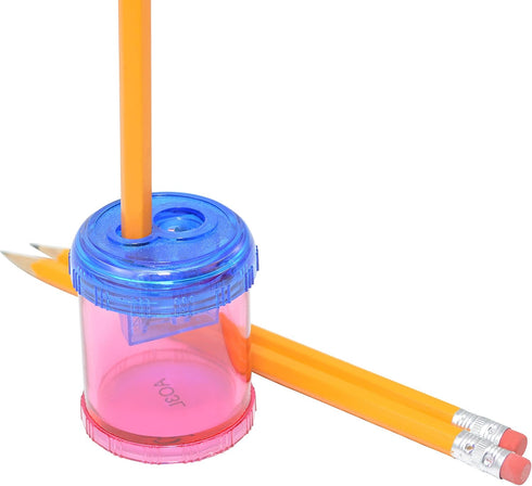 Westcott Plastic Manual Pencil and Crayon Sharpener, Assorted Colors, Single