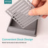 Sticky Note Holder with Stencil, Dispenser Compatible with Post-It Note, Organizer for 3x3 Self-Sticky Note Pads