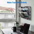 Wall File Organizer, 3 Tier Vertical Mesh Metal Hanging File Holder for Paper Document & Magazine Rack, Black