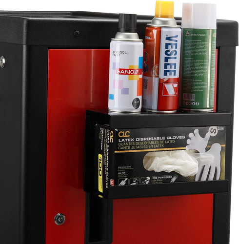 EMENTOL Magnetic Glove/Tissue Dispenser Holder Set, Black Wall Mount Glove Dispenser for Tool Box