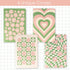THiNKABLE Cute Journal Set, 4 Pack Pastel Notebooks, A5 60 Pages, Green Pink Aesthetic for Girls