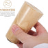 4pcs Luxshiny Solid Wooden Furniture Legs with Anti-Slip Pads Straight Replacement Bed Legs for Sofa Cabinet Tv Stand