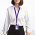 Wisdompro Office Lanyard, 5pcs 23 inch Polyester Neck Strap with Detachable Buckle for Phones, Purple
