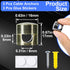 SmallCat 3 Sets Charger Holders for Cords, Adjustable Cable Anchor Holders, Adhesive Metal Cord Clips, Cable Management