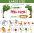 ZOIIWA Welcome to The Jungle Bulletin Board Set - Jungle Animals Classroom Decorations and Cutouts for Teachers