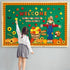 Pasimy 102 Pcs Fall Pumpkin Bulletin Board Classroom Decorations, Autumn Thanksgiving 3D Scarecrow and Honeycomb