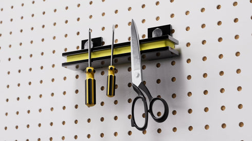 6" Master Magnetics Magnetic Bar Tool Organizer - Easy to Install Magnet Storage Holder for House, Garage, Shed, or Job