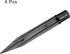 Spikes,18x150mm Pack 4 MECCANIXITY Solar Light Ground Stakes for Garden Pathway Landscape Lamps, ABS Plastic Black
