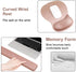 Set, MOSISO Wrist Rest Support for Mouse Pad&Keyboard Ergonomic Mousepad with Concave Curved Memory Foam, Non-Slip Base