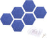 DMiotech 6 Pack 12 Inch X 10 Inch Blue Felt Bulletin Board for Sound Proofing Wall Panels in Home Studio