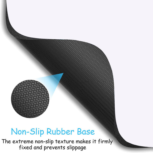 Mini Mouse Pad, 6x6 Inches, Waterproof Non-Slip Rubber Base for Laptop, Keyboard Tray, Wireless Mouse, Home, Office